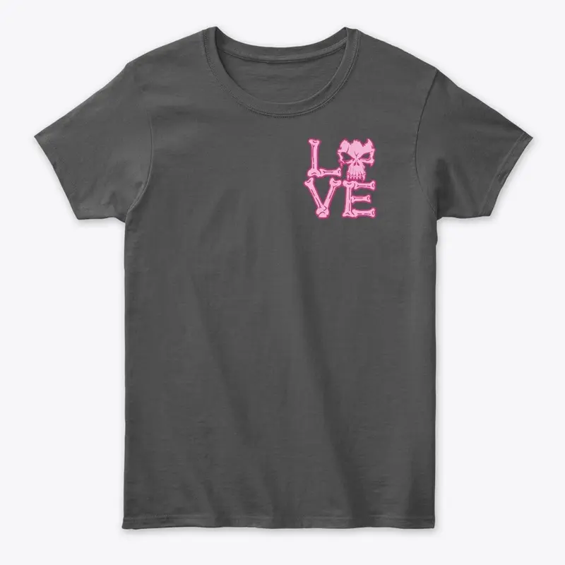 Skull and Bones "Love" T-Shirt