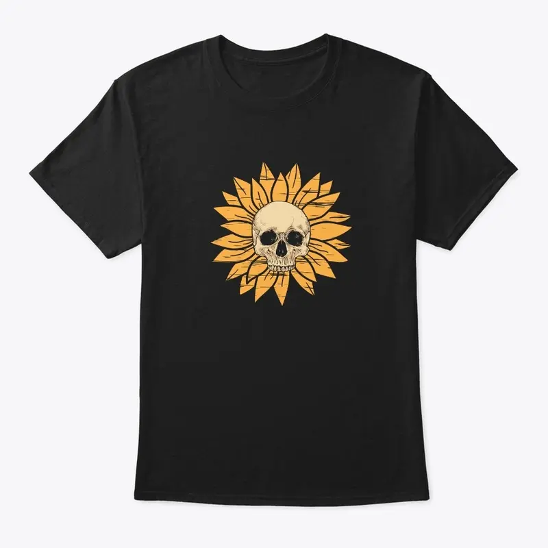 Sunflower Skull T-Shirt