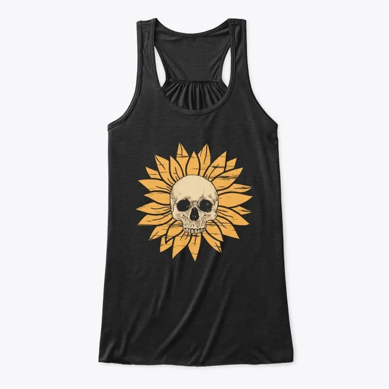 Sunflower Skull T-Shirt