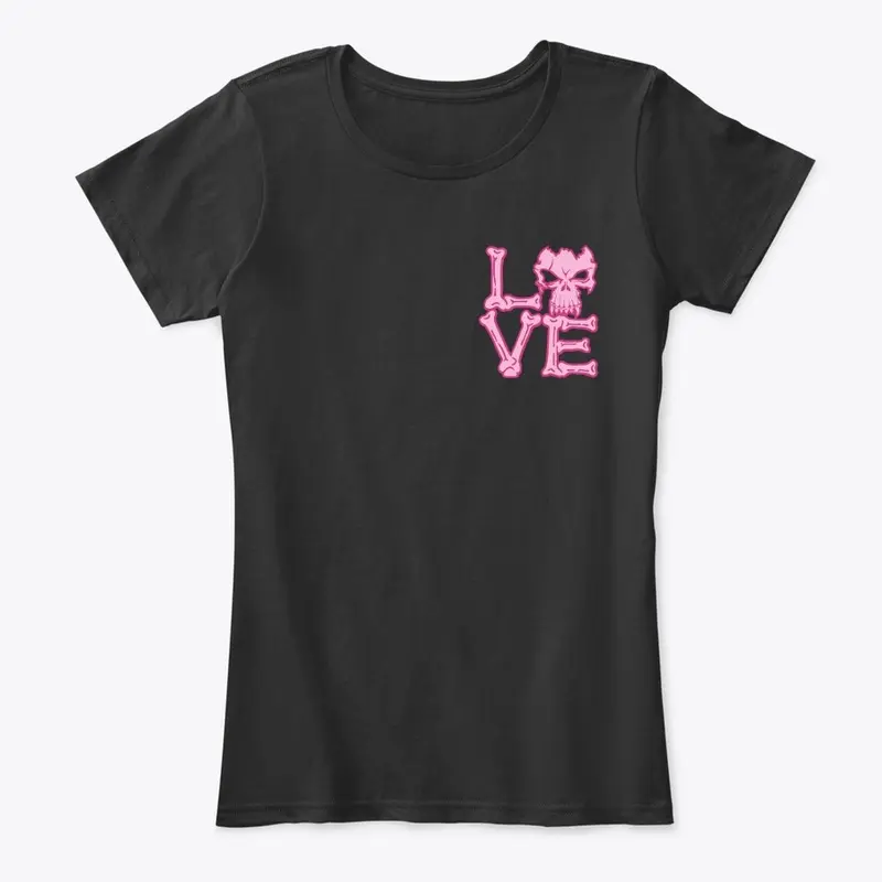 Skull and Bones "Love" T-Shirt